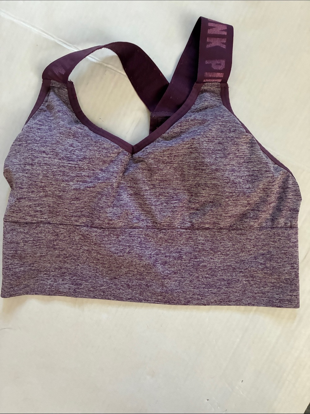 Victoria's Secret Heather Plum Sports Bra Size L